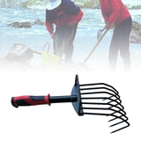 Maxbell Hand Rake Versatile Ergonomic Handle Small Leaf Rake for Yard Patio Backyard