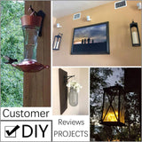 Maxbell 2x Plant Hangers Bracket Wall Hooks for Hanging Planter Lanterns Wind Chimes