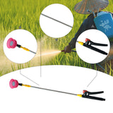 Maxbell Sprayer Rod 70cm-130cm Extension Rod for Watering Hanging Plants Tree Shrubs 8 hole  nozzle