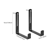 Maxbell 2x Wall Mounted Planter Box Brackets Hanging Bracket for Patio Garden Sturdy