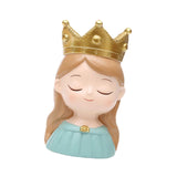 Maxbell Face Planter Pot Decor Cute Resin Face Flower Pot for Patio Backyard Balcony Girl