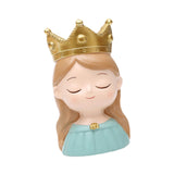 Maxbell Face Planter Pot Decor Cute Resin Face Flower Pot for Patio Backyard Balcony Girl