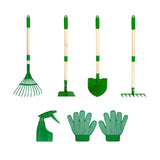 Maxbell 6 Pieces Kids Gardening Tools Set Hand Tool Gifts Comfort Handle with Gloves