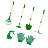 Maxbell 6 Pieces Kids Gardening Tools Set Hand Tool Gifts Comfort Handle with Gloves