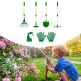 Maxbell 6 Pieces Kids Gardening Tools Set Hand Tool Gifts Comfort Handle with Gloves