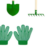 Maxbell 6 Pieces Kids Gardening Tools Set Hand Tool Gifts Comfort Handle with Gloves