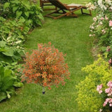 Maxbell Fake Fall Plant Faux Shrub Outdoor Artificial Topiary Tree with Ground Spike