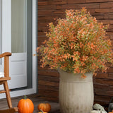 Maxbell Fake Fall Plant Faux Shrub Outdoor Artificial Topiary Tree with Ground Spike