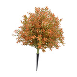 Maxbell Fake Fall Plant Faux Shrub Outdoor Artificial Topiary Tree with Ground Spike