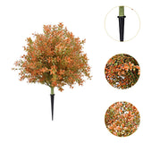 Maxbell Fake Fall Plant Faux Shrub Outdoor Artificial Topiary Tree with Ground Spike
