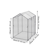 Maxbell Mini Greenhouse Supplies Nursery Plant Cover Tent for Outside Plants Outdoor 120cmx60cmx135cm