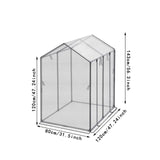 Maxbell Mini Greenhouse Supplies Nursery Plant Cover Tent for Outside Plants Outdoor 120cmx80cmx143cm