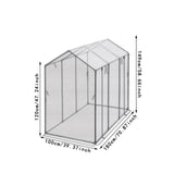 Maxbell Mini Greenhouse Supplies Nursery Plant Cover Tent for Outside Plants Outdoor 180cmx100cmx149cm