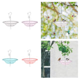Maxbell Hanging Bird Feeder Multipurpose Bird Feeder Tray for Bird Lovers Patio Grey
