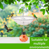 Maxbell Hanging Bird Feeder Multipurpose Bird Feeder Tray for Bird Lovers Patio Grey