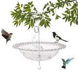 Maxbell Hanging Bird Feeder Multipurpose Bird Feeder Tray for Bird Lovers Patio Grey