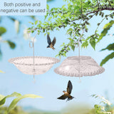 Maxbell Hanging Bird Feeder Multipurpose Bird Feeder Tray for Bird Lovers Patio Grey