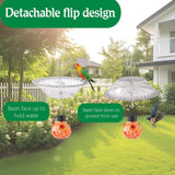Maxbell Hanging Bird Feeder Multipurpose Bird Feeder Tray for Bird Lovers Patio Grey