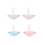 Maxbell Hanging Bird Feeder Multipurpose Bird Feeder Tray for Bird Lovers Patio Grey