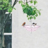Maxbell Hanging Bird Feeder Multipurpose Bird Feeder Tray for Bird Lovers Patio Purple