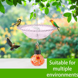 Maxbell Hanging Bird Feeder Multipurpose Bird Feeder Tray for Bird Lovers Patio Purple