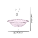 Maxbell Hanging Bird Feeder Multipurpose Bird Feeder Tray for Bird Lovers Patio Purple