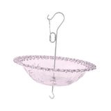 Maxbell Hanging Bird Feeder Multipurpose Bird Feeder Tray for Bird Lovers Patio Purple