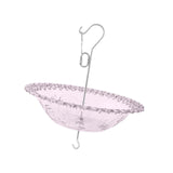Maxbell Hanging Bird Feeder Multipurpose Bird Feeder Tray for Bird Lovers Patio Purple