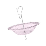 Maxbell Hanging Bird Feeder Multipurpose Bird Feeder Tray for Bird Lovers Patio Purple