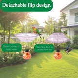 Maxbell Hanging Bird Feeder Multipurpose Bird Feeder Tray for Bird Lovers Patio Purple