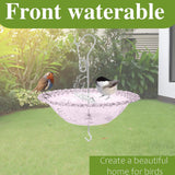 Maxbell Hanging Bird Feeder Multipurpose Bird Feeder Tray for Bird Lovers Patio Purple