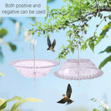 Maxbell Hanging Bird Feeder Multipurpose Bird Feeder Tray for Bird Lovers Patio Purple