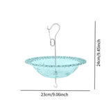 Maxbell Hanging Bird Feeder Multipurpose Bird Feeder Tray for Bird Lovers Patio Blue