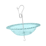 Maxbell Hanging Bird Feeder Multipurpose Bird Feeder Tray for Bird Lovers Patio Blue