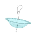 Maxbell Hanging Bird Feeder Multipurpose Bird Feeder Tray for Bird Lovers Patio Blue