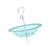 Maxbell Hanging Bird Feeder Multipurpose Bird Feeder Tray for Bird Lovers Patio Blue