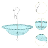 Maxbell Hanging Bird Feeder Multipurpose Bird Feeder Tray for Bird Lovers Patio Blue