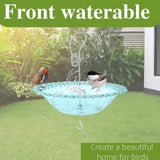 Maxbell Hanging Bird Feeder Multipurpose Bird Feeder Tray for Bird Lovers Patio Blue