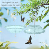 Maxbell Hanging Bird Feeder Multipurpose Bird Feeder Tray for Bird Lovers Patio Blue