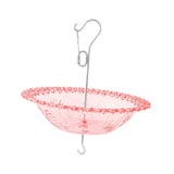 Maxbell Hanging Bird Feeder Multipurpose Bird Feeder Tray for Bird Lovers Patio Red