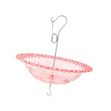 Maxbell Hanging Bird Feeder Multipurpose Bird Feeder Tray for Bird Lovers Patio Red