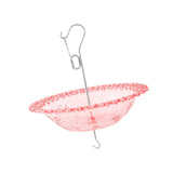 Maxbell Hanging Bird Feeder Multipurpose Bird Feeder Tray for Bird Lovers Patio Red