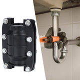 Maxbell Leak Sealer Emergency Metal Pipe Emergency Pipe Water Pipe Leak Repair Clamp Inner 2.5cm L 10cm