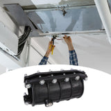 Maxbell Water Pipe Repair Clamp Home Leak Sealer for Metal Pipe Fixing Gas Oil Lines Inner 9cm L 31cm