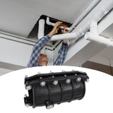 Maxbell Water Pipe Repair Clamp Home Leak Sealer for Metal Pipe Fixing Gas Oil Lines Inner 11cm L 34cm