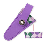 Maxbell Crafts Scissors Case PU Leather Sewing Tool Embroidery Scissors Storage Case Violet