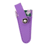 Maxbell Crafts Scissors Case PU Leather Sewing Tool Embroidery Scissors Storage Case Violet