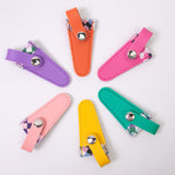Maxbell Crafts Scissors Case PU Leather Sewing Tool Embroidery Scissors Storage Case Violet