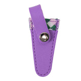 Maxbell Crafts Scissors Case PU Leather Sewing Tool Embroidery Scissors Storage Case Violet