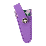 Maxbell Crafts Scissors Case PU Leather Sewing Tool Embroidery Scissors Storage Case Violet